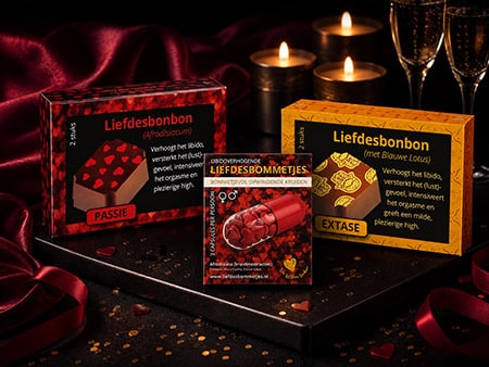 Libido Chocolade Liefdesbonbon Pretpakket
